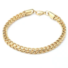 Мужской браслет из нержавеющей стали, золотой браслет, с кристаллами, с застежкой, в стиле хип-хоп