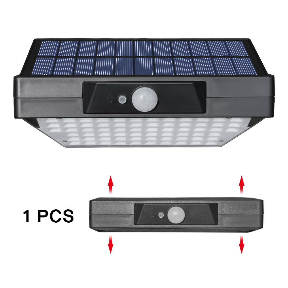 Светодиодный солнечный свет открытый беспроводной 78 светодиодный s солнечный складной датчик движения настенный светильник 3 стороны освещение безопасность свет для сада Забор