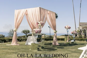 

4M X3M Lake blue Princess Pavilion curtain Wedding props wedding supplies(without the stand)