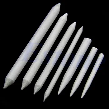 

7pcs/ Sets Assortment Double Ended Blending Stump Tortillion Durable Paper Felt