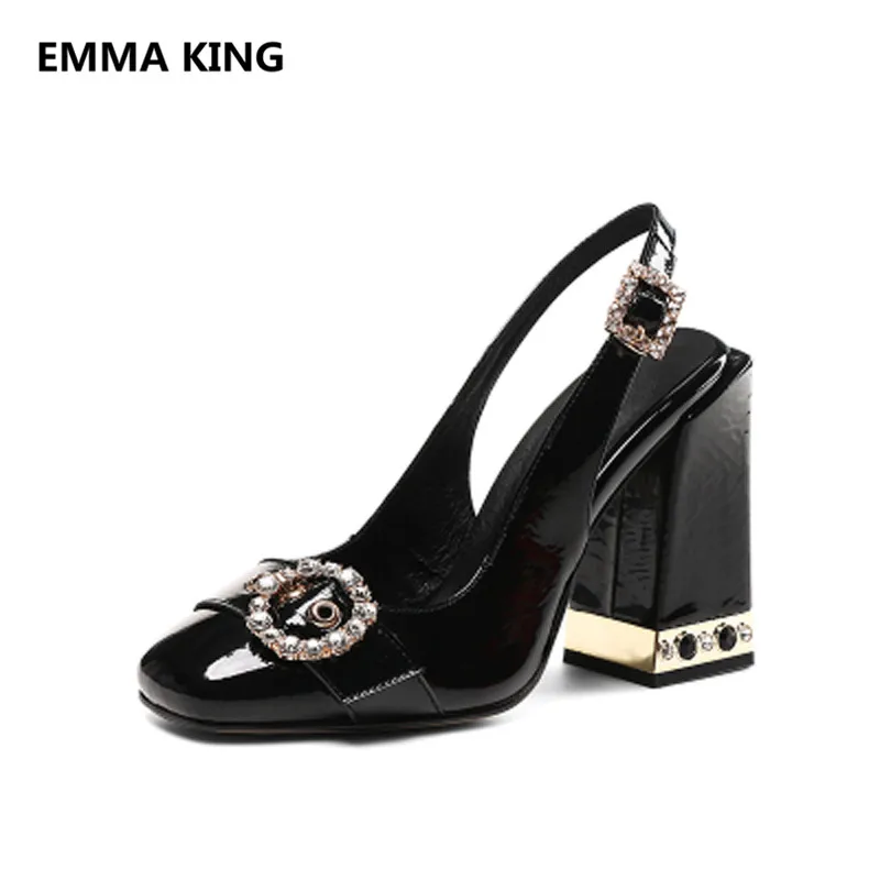 

2019 Spring New Women Pumps Ankle Buckle Strap Ladies Slingbacks Shoes Fashion Elegant High Heel Female Summer Gladiator Sandals