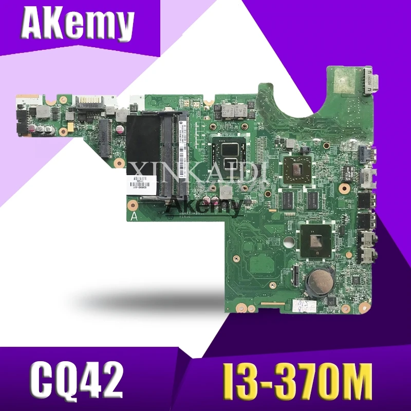 Placa Principal Para HP G42 637584-001 CQ42 G62 CQ62 DAXX1JMB8C0 Laptop motherboard Com Cpu onboard I3-370M