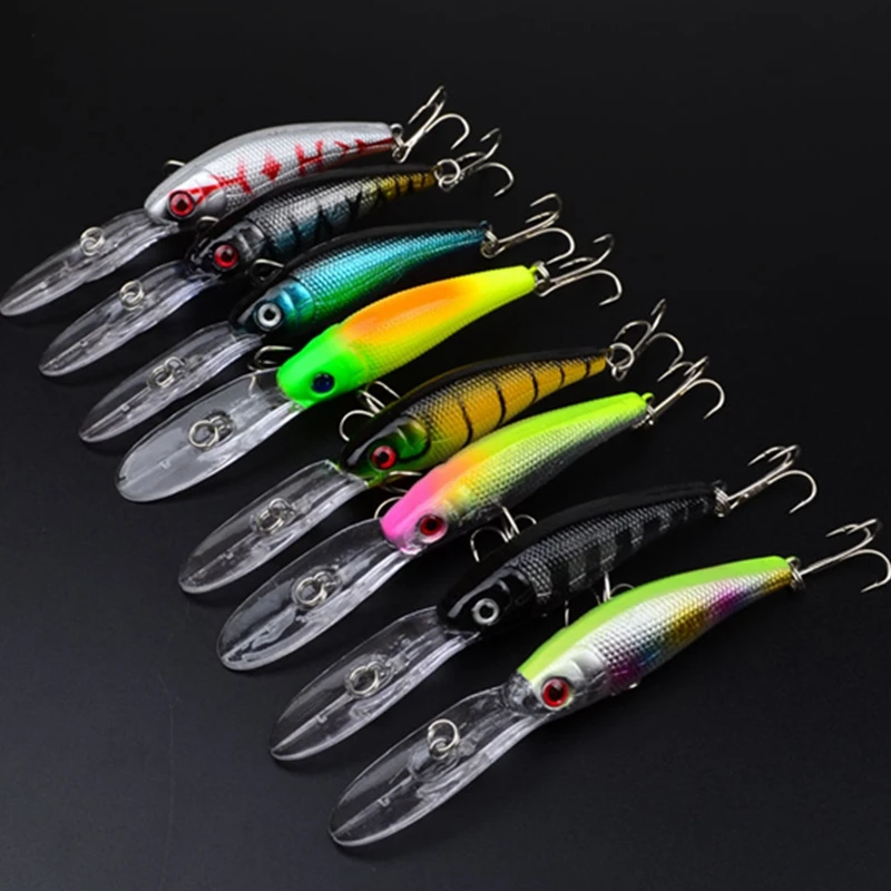Wholesale 8pcs Carp Bait fishing lures minnow 10cm7.9g Bass Carp Bait fishing tackle Isca