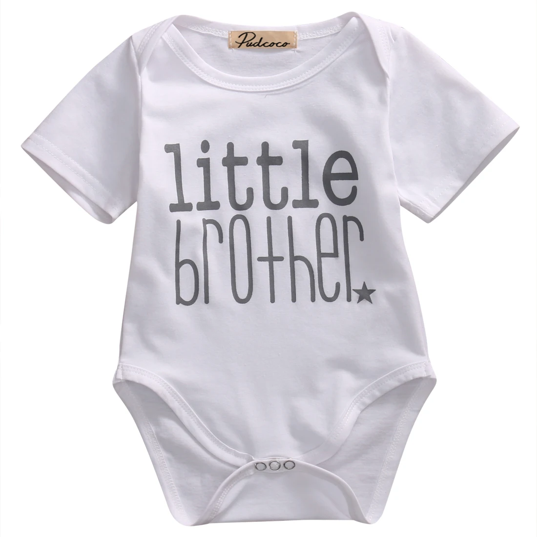 Cute Brothers Clothes Little Brother Baby Boy Romper Big Boy T-shirt Tee Tops Brothers Matching Outfit Brotherhood Symbolic - Цвет: 0 to 3 Months