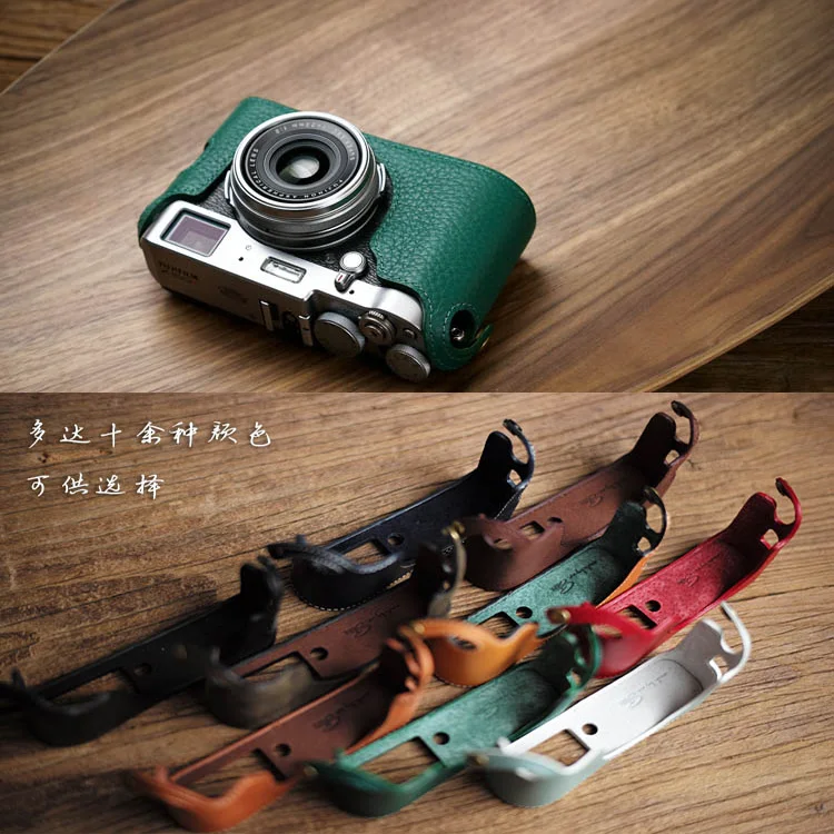 Чехол для Камеры Mr.Stone из натуральной кожи полусумка Fuji Fujifilm X100T Ретро винтажный нижний чехол|bag for|leather camera