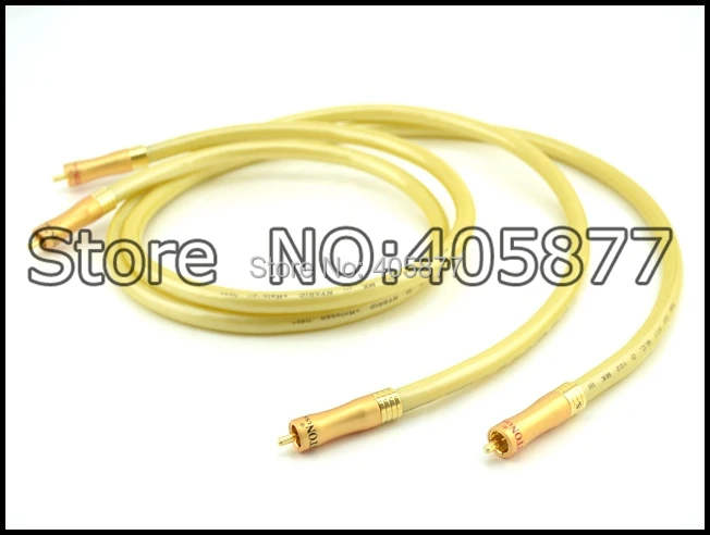 

Pair viborg audio M.C. D 102 MK II Hybrid RCA Interconnect Analog cable With Gold plated RCA Connector