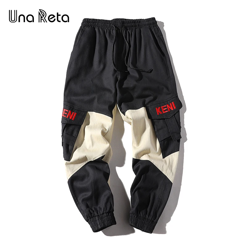 Una Reta хип-хоп брюки мужские новые модные повседневные хлопковые цветные брюки для бега уличная одежда с карманом мужские брюки