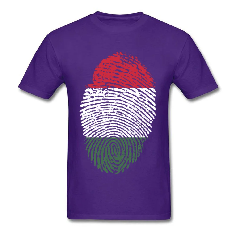 Hungary Flag Fingerprint_purple
