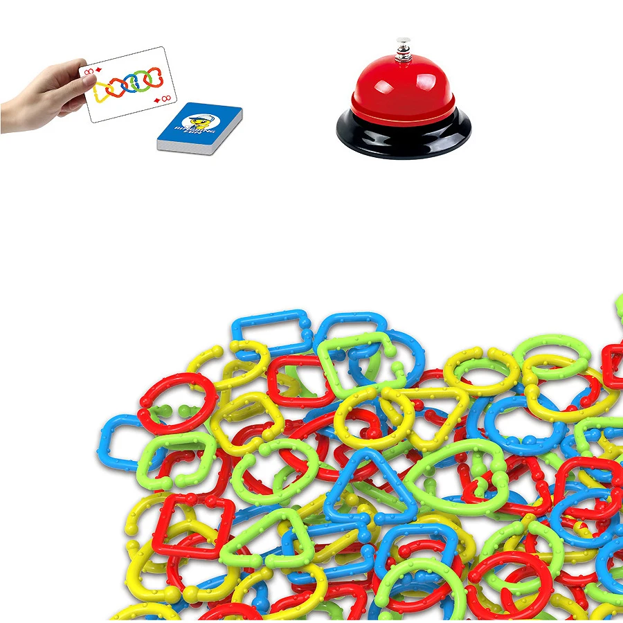 Скоростные кольца игра для детей взрослые вечерние Семейные игры, концепция скоростного соединения, цвета и формы матч Игра развивающие игрушки