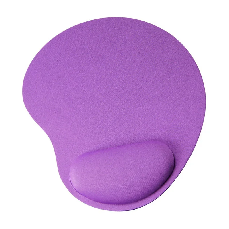 Purple Мягкий коврик для мыши с подставкой для запястья, поддерживающий коврик для игрового ПК, ноутбука, Mac, Muismat, поддержка мыши, Tapete de rato, компьютерные аксессуары - Цвет: Purple