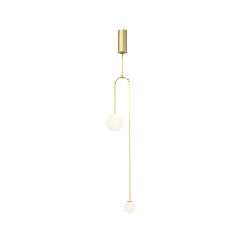 Скандинавские современные дизайнерские стеклянные подвесные лампы для гостиной, модные простые прикроватные светильники для спальни G9 светодиодный светильник-люстра