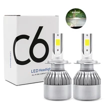 Auto Faro H7 LED H4 Lampadine H1 H3 H11 880 9005 Hb3 9006 Hb4 C6 Fari Kit 12 V 72 W 3800LM IP68 COB Auto HA CONDOTTO LA Lampada Della Lampadina