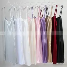 Full-Slip-Petticoat Dress Underskirt Spaghetti-Strap Long-Slip Women Summer Basic Medium