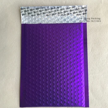 

Bright Purple 200*250MM Poly Bubble Mailing Mailer Shipping Padded Envelope Bags Black Color Shockproof Courier Bubble mailer