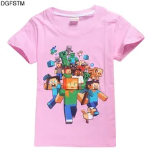 Buy Roblox And Minecraft T Shirts And Get Free Shipping On - 2018 new minecraft summer cotton cartoon children short sleeves our world roblox baby boy girl jojo