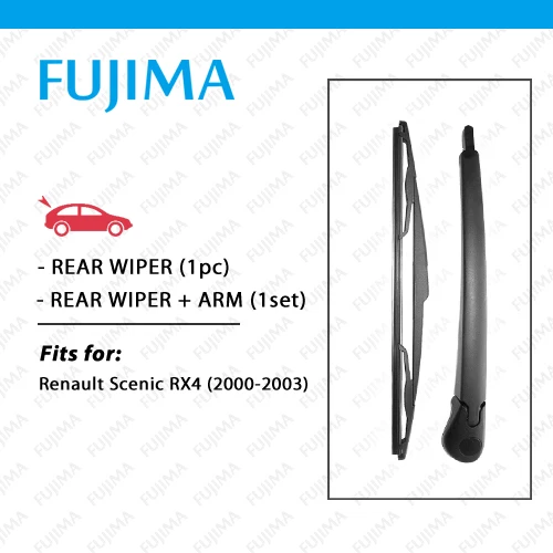 

Rear Wiper Blade and Arm for Renault Scenic RX4 (2000-2003) Back Window Windscreen Rear Wiper Arm Scenic I MK1