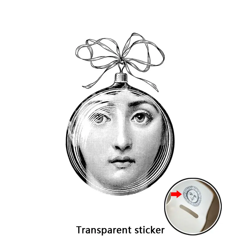 NO.113-140 дизайнерские обои Fornasetti, прозрачные наклейки на стену для украшения стен, гостиной, 1 шт - Цвет: 133