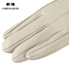 Fashion beige long leather gloves,high-grade long leather gloves women,winter genuine sheepskin women's long gloves - CSD2-50CM ► Photo 3/6