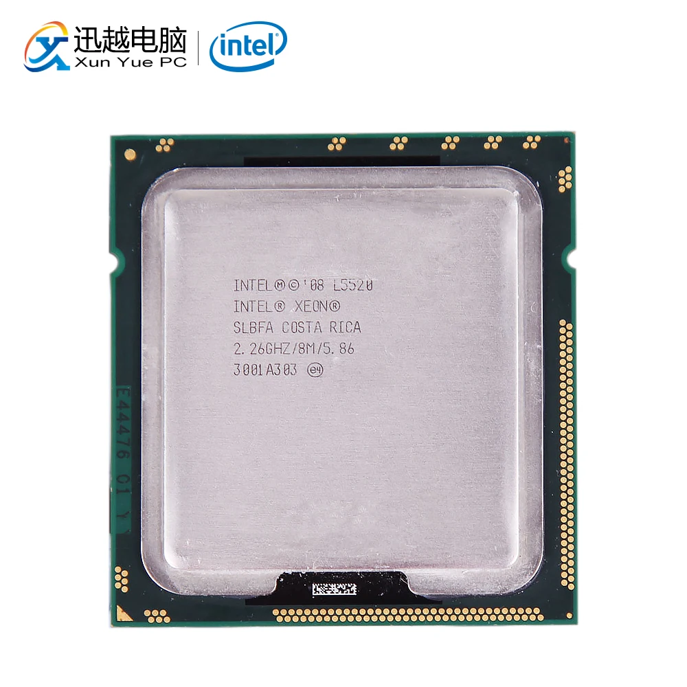 

Intel Xeon L5520 Desktop Processor Quad-Core 2.26GHz L3 Cache 8MB 5.86 GT/s QPI LGA 1366 SLBFA 5520 Server Used CPU