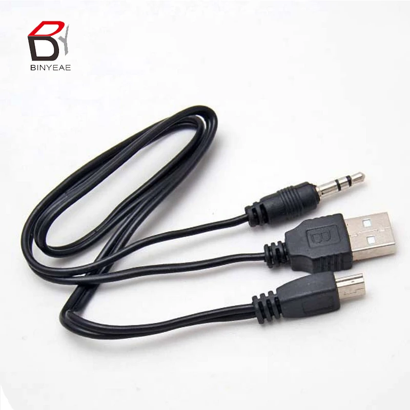 Колонка Mp3 MP4 плеер 50 см USB мини штекер 3. 0 5pin стандарт + 2 мм AUX аудио разъем