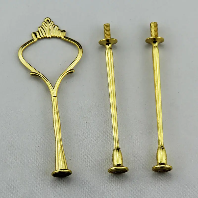 wholesale 3 tier small Crown cake stand handles cake stand hardware
