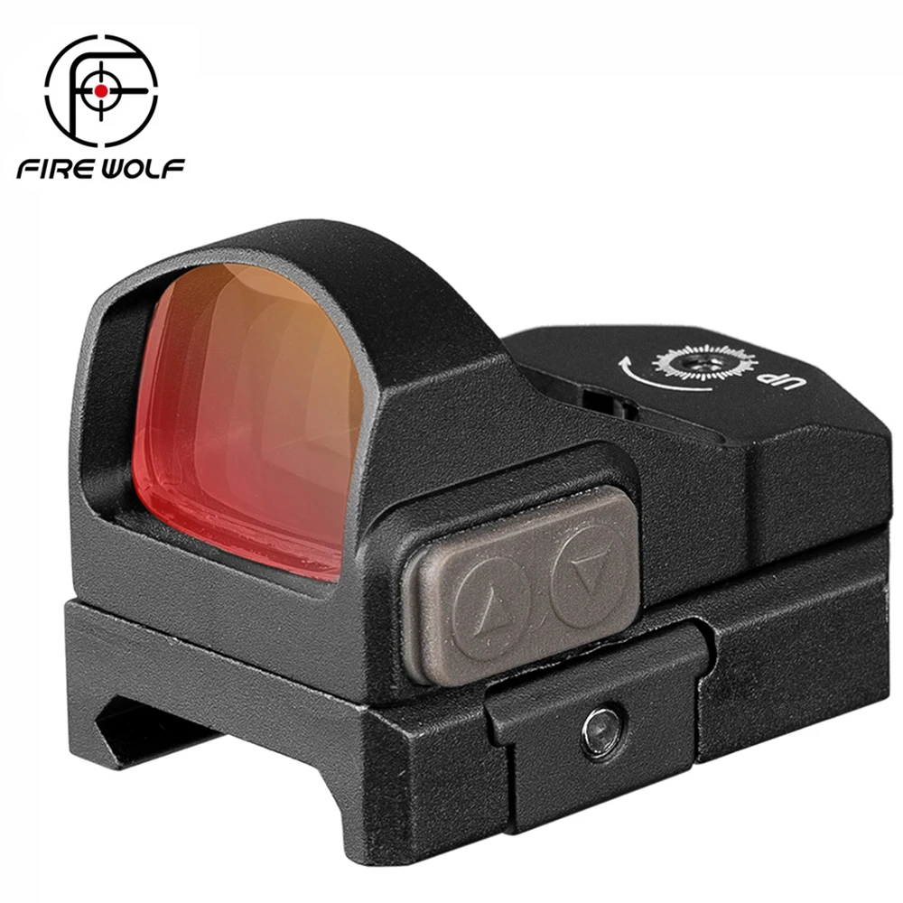 Новый Тактический лазерный прицел Fire Wolf с красной точкой регулировка 2MOA 1X