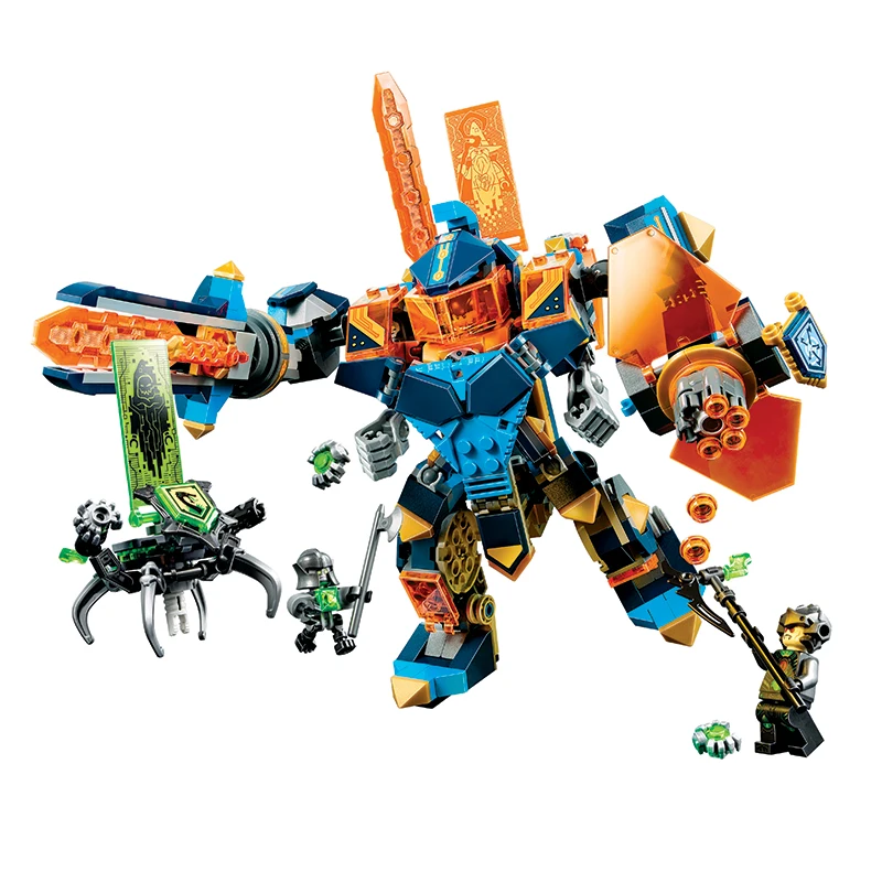 

Bela Compatible Legoe Nexus Nexo Knights 72004 517Pcs High-tech Magic Armored Building Blocks Bricks Toys Gifts for Children New