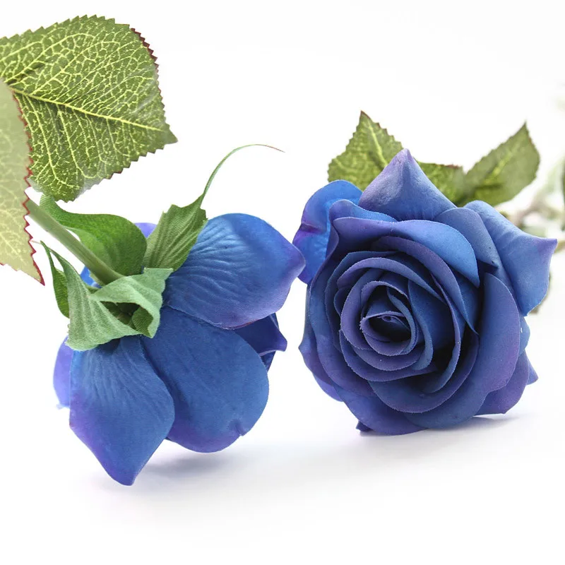 10 шт./лот, настоящие розы, искусственные цветы, розы, букет на свадьбу, вечерние, для подружки невесты, домашние декоративные цветы