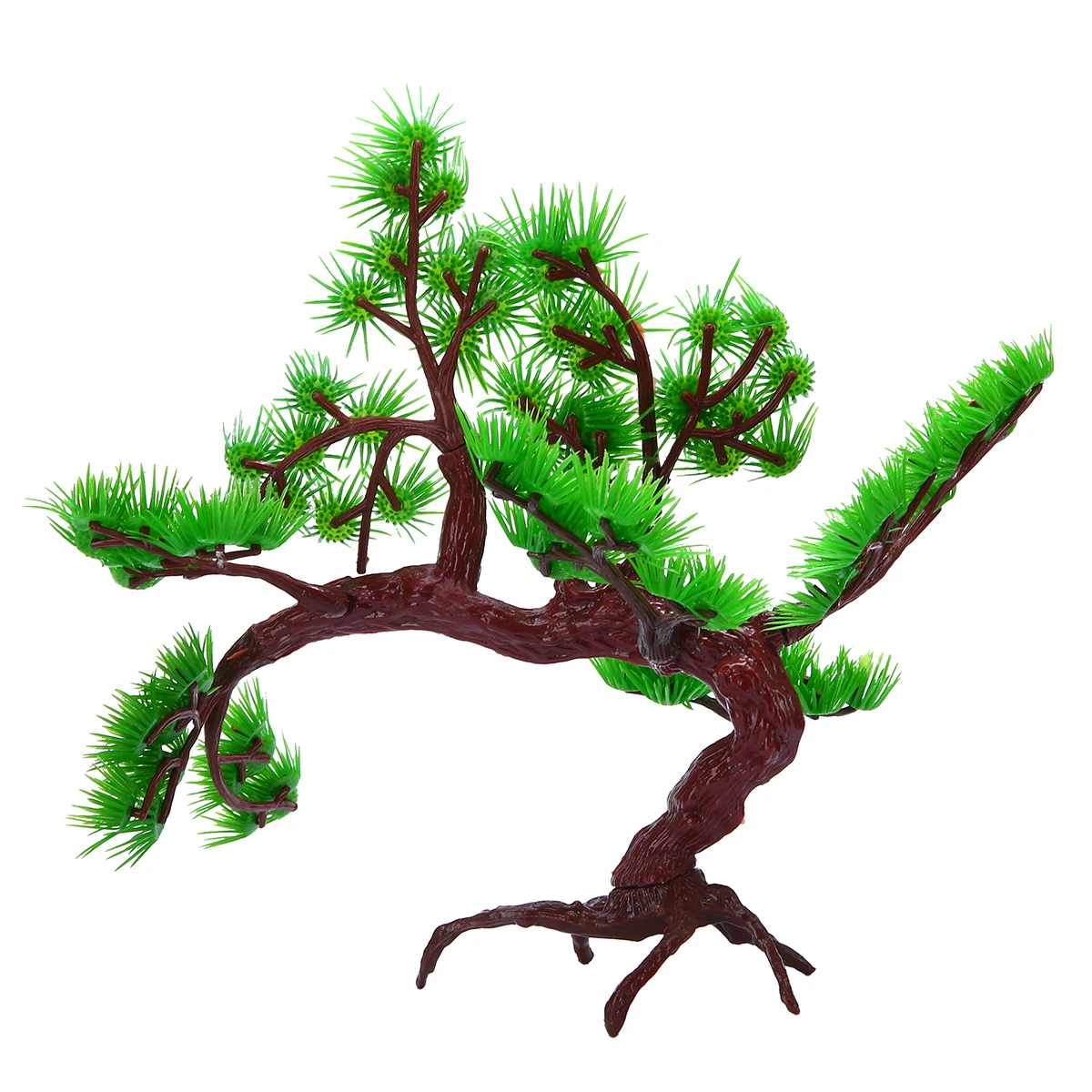 1pc Aquarium Bonsai Ornament Rock Pine Tree Ornament Fish Tank Rockery Artificial Pine Tree Plant Decoration Big Size