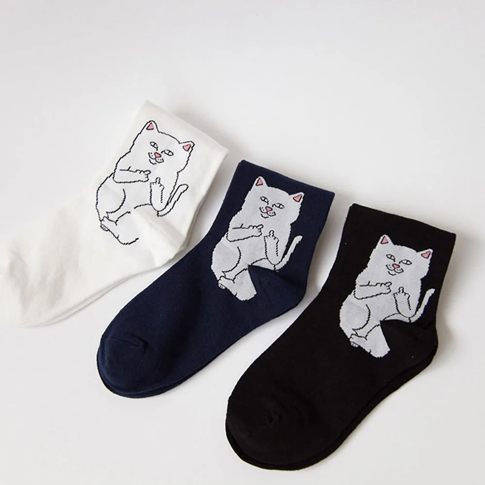 running socks women 1Pair Fashion Unisex Cartoon Cat Art Funny Alien Planet Comfortable Autumn Winter Creative Warm Cotton Halloween Party Socks heated socks for women