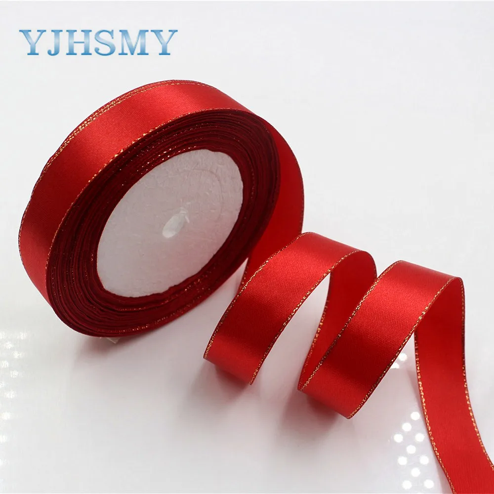 YJHSMY K 171023 20MM 236 20 мм 12 цветов на выбор 25 ярдов шелковая атласная лента свадебные