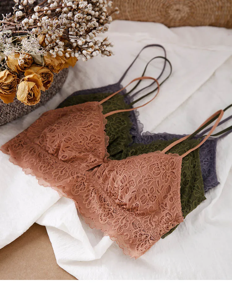 CINOON New Women's underwear Set Sexy Push-up Bra And Panty Sets Hollow Brassiere Gather Sexy Bra Embroidery Lace Lingerie Set (9)