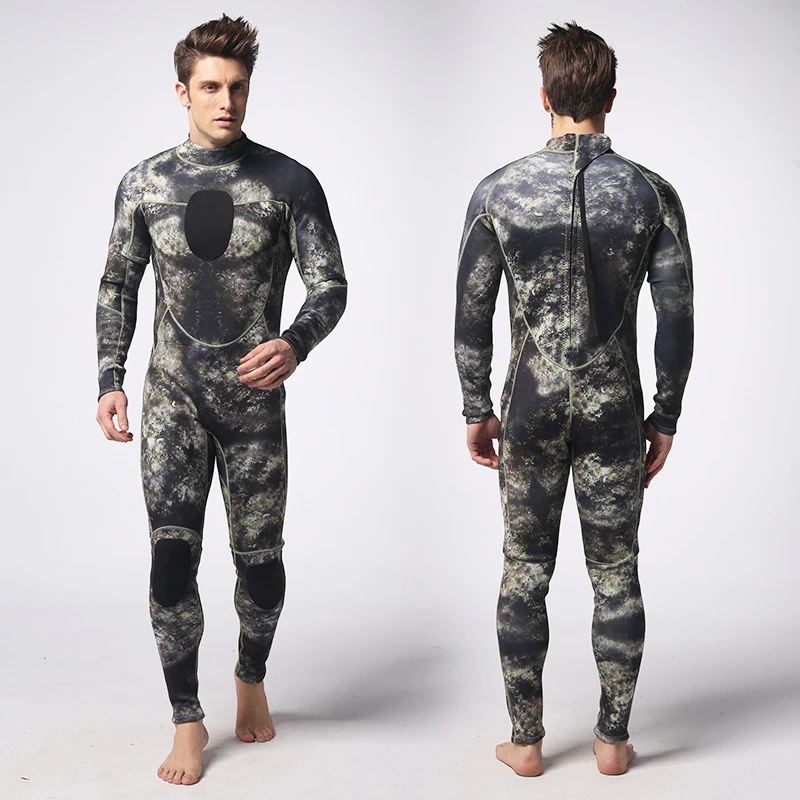 soft 3mm Green Men Neoprene One Pieces full bodysuit Wetsuit Diving
