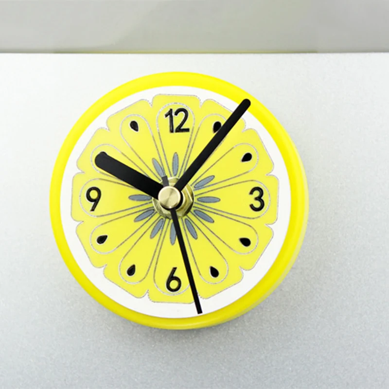 Best Fruit Fridge Magnet Clock Creative Orange Watermelon Magnetic Stickers Message Holder Kitchen Refrigerator Decor Wall Clock