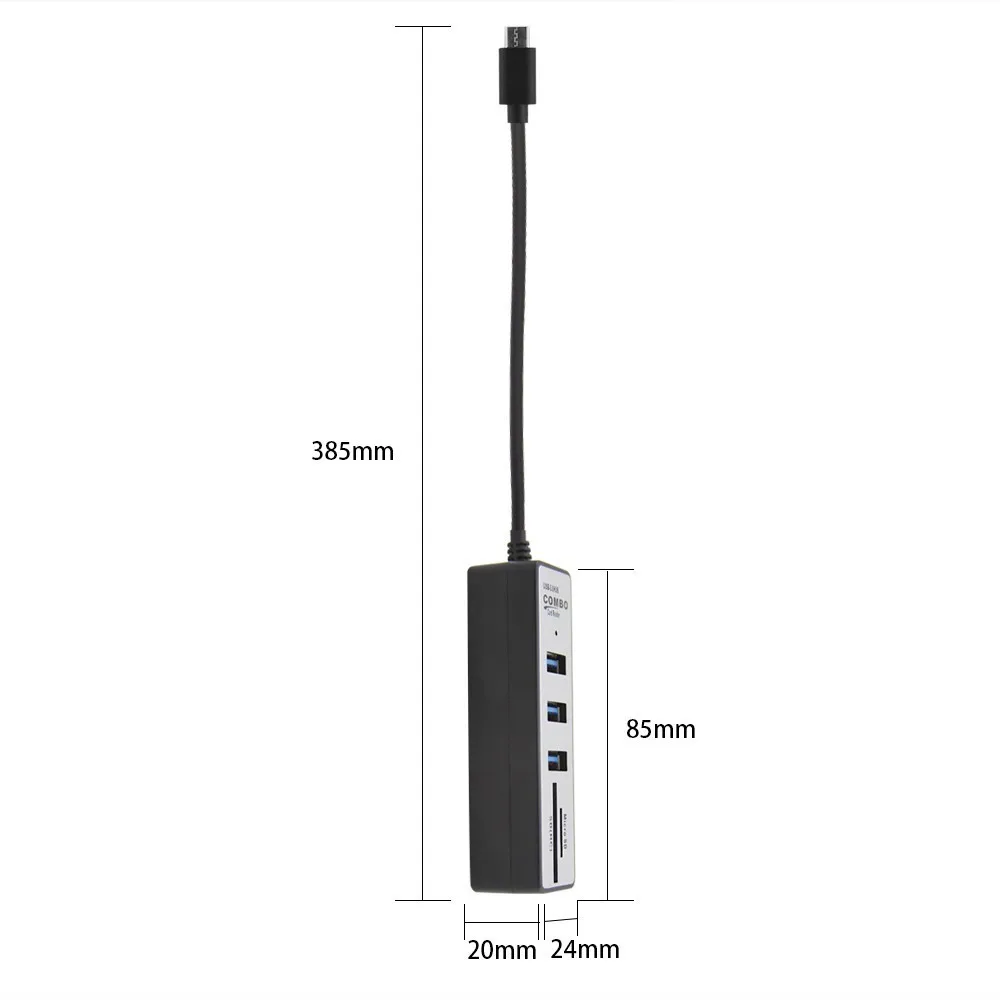 USB HUB 3.0 Type C Port Multi USB Micro Combo 3 Ports OTG Splitter SD TF Card Reader Extension Adapter For Computer Macbook Pro