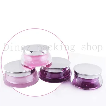 

20Pcs 15g Portable Plastic Cosmetic Empty Jar Pot Box Makeup Nail Art Cosmetic Bead Storage Container Round Bottle