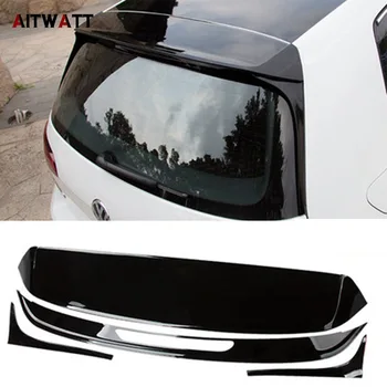 

Car Spoiler For Volkswagen Golf 7 MK7 2014 2015 2016 2017 ABS Plastic Unpatinted Color Rear Trunk Boot Roof Wing 4Pcs AITWATT