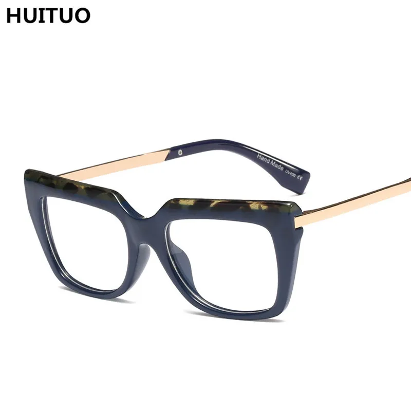 HUITUO, модные ретро очки, оправа для женщин, защита глаз, очки для вождения, фирменный дизайн, прозрачные очки, поддельные очки