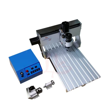 

cnc milling machine 3020Z 500W wood router with 60mm Z axis stroke and cutter collet clamp vise drilling kits