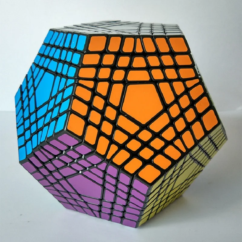2017 Новый Shengshou Tegaminx Головоломка Куб Профессиональный 7x7x7 ПВХ и матовые наклейки