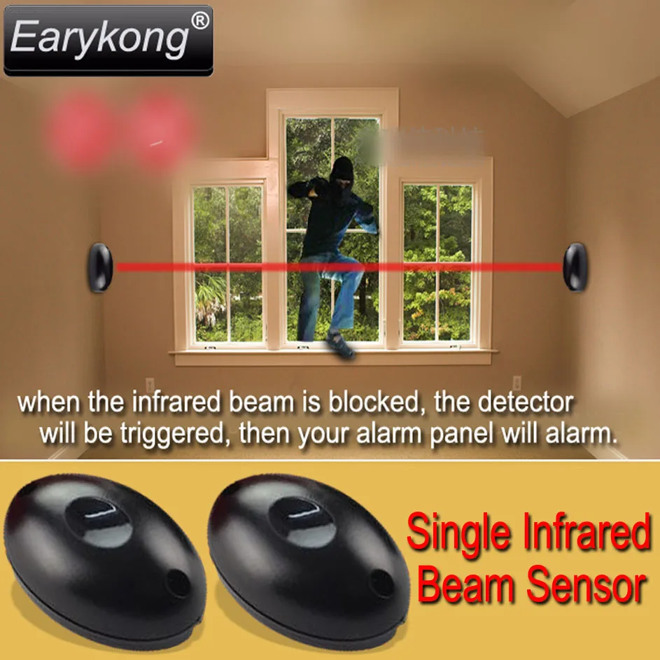 Hot Selling Single Infrared Beam Sensor Wired detector Support Relay