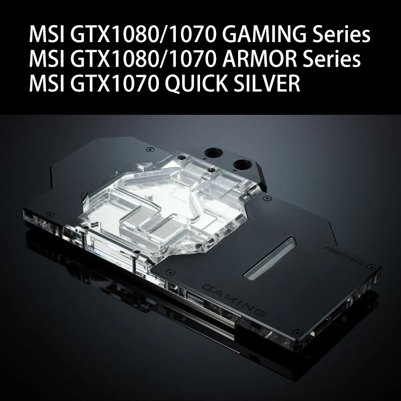 

PH-GB1080 phanteks RGB gpu cooler compatible for ASUA / MSI GANMING 1080/1070/1070Ti DIY watercooling pc accessories