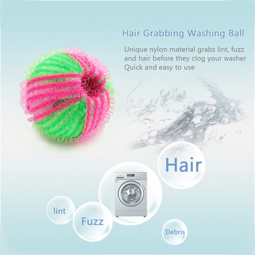 Домашнее использование волос ниточки из ворса захват удаления обеззараживания анти-намотки мыть мяч очистки шарики для стирки мыть мяч