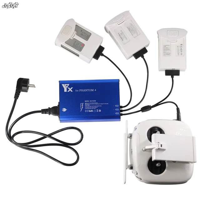 $41.72  4 in 1 Charger battery & Recomte Controller Quick Intelligence Charging For DJI Phantom 4 / 4pro + 