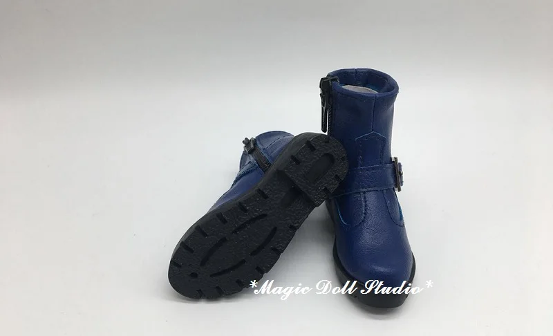 Обувь для кукол 1/3 BJD # синие кожаные ботинки с ремнем подходят 17 дюймов розничная
