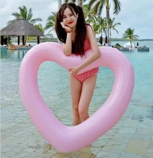

Chair pool float swim ring hammock 2 color inflatable lounge bed for swimming Net red water inflatable lifesaving love swimming