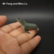 Маленький морской Лев животное модель познавательное обучение обучающий держатель игрушек детей