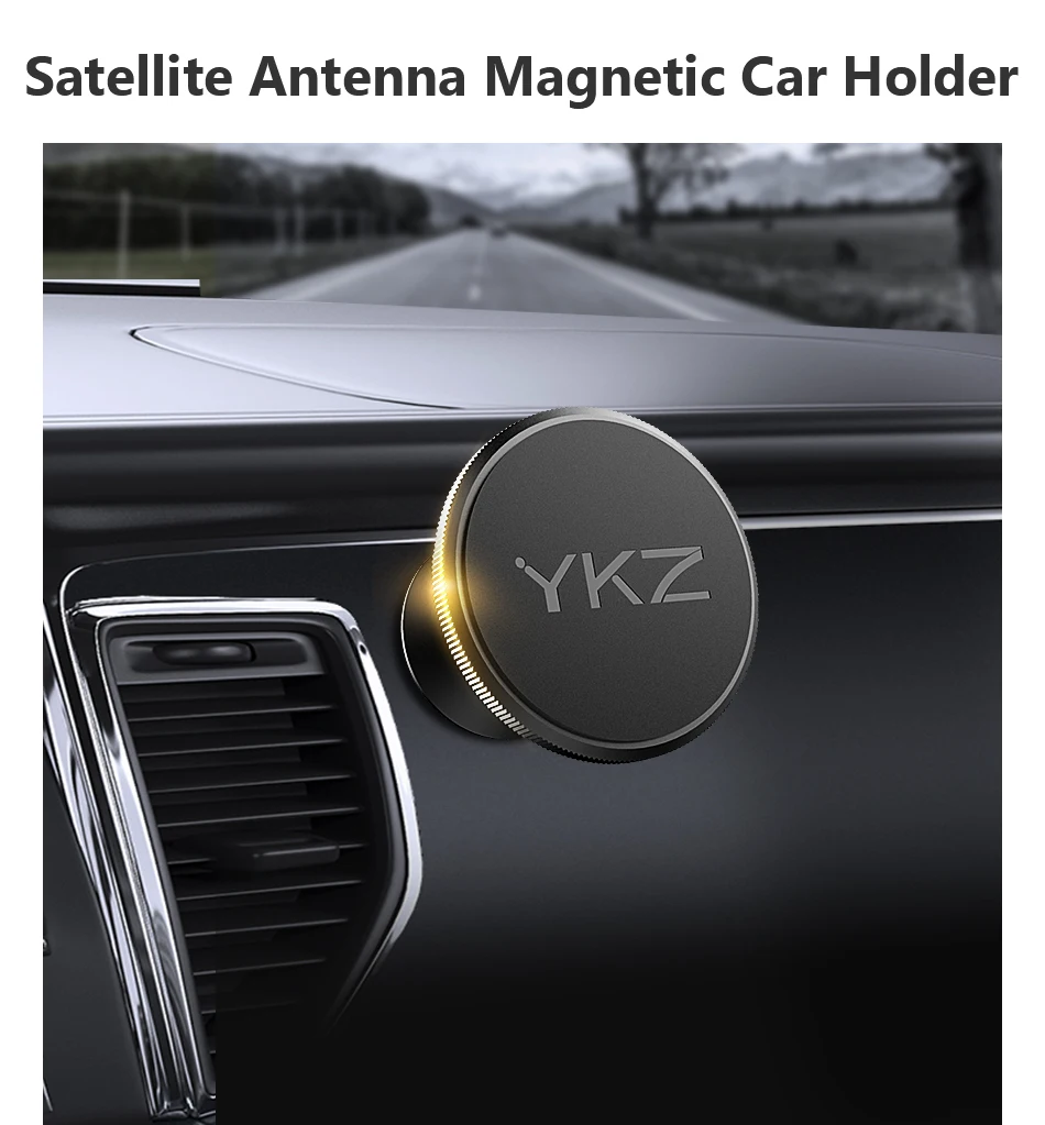 YKZ Car Phone Holder Dashboard Magnetic 360 Degree Universal Air Vent Mount Phone Stand Holder for iPhone Samsung Xiaomi   (4)
