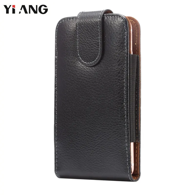 

YIANG 4.8~6.3 inch Waist Bag Waist Packs Fanny Pack Men Mobile Phone Bags Belt Clip Bag Second Layer Leather 360 Degrees Case