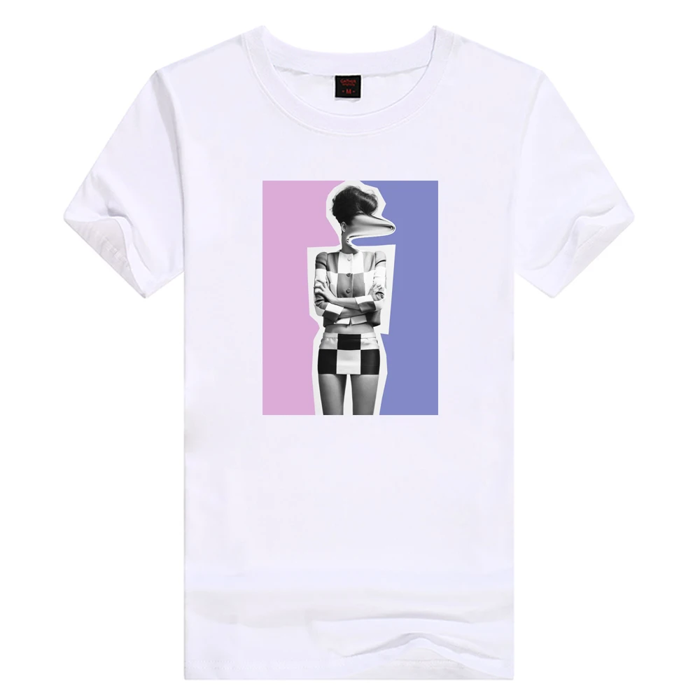FEMSKIS Новая Мужская/женская уличная хлопковая футболка для отдыха harajuku с модным